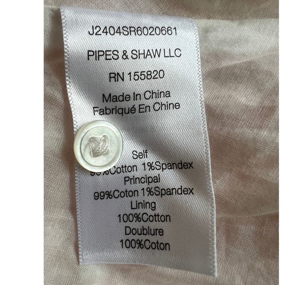 VERONICA BEARD WOMENS SIZE 10 AVELLA STRIPED MINI DAY DRESS PINK WHITE TINY FLAW - Picture 11 of 13